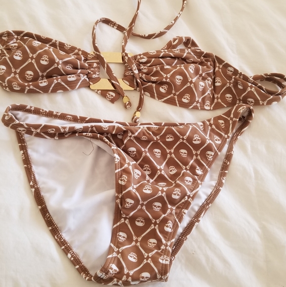 Letarte Other - NEW VINTAGE Letarte skull 2 pc bikini plus extra